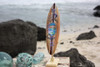 Surfboard w/ Stand Splashing Dolphins Design 12" - Trophy | #lea03d30