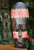 Tribal Tiki Mask 12" Red - Tattoo Primitive Art | #wib370130r