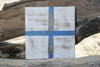 X Nautical Alphabet Wooden Plaque 7" X 7" - Coastal Decor | #skn16017x