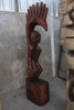 Tiki Goddess Pele - 6 Feet Hand Carved Replica Stained - Muse De L'Homme Museum
