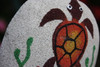 Sand Tiki Mask 8" w/ Turtle - Decorative Primitive Art | #wib370720b