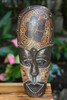 Tribal Mask 12" w/ Hibiscus - Primitive Art Tiki | #wib370430g