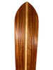 Premium Alaia Koa Surfboard 60 inch X 12 inch with Inlays Hawaiian Vintage Replica | #koalb41q