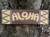 Aloha Sign w/ Tribal Design 24" - Hand Carved/Painted |#bds1200160