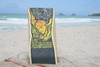 Over The Rainbow, God Maui 30" X 15" - Polynesian Art Wood Panel | #dpt519775