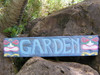 Garden Sign 40" w/ Love & Prosperity Tikis | #dpt5038100