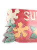 Rustic Surfer Girl Sign w/ Plumeria Flowers 24" | #dpt503960