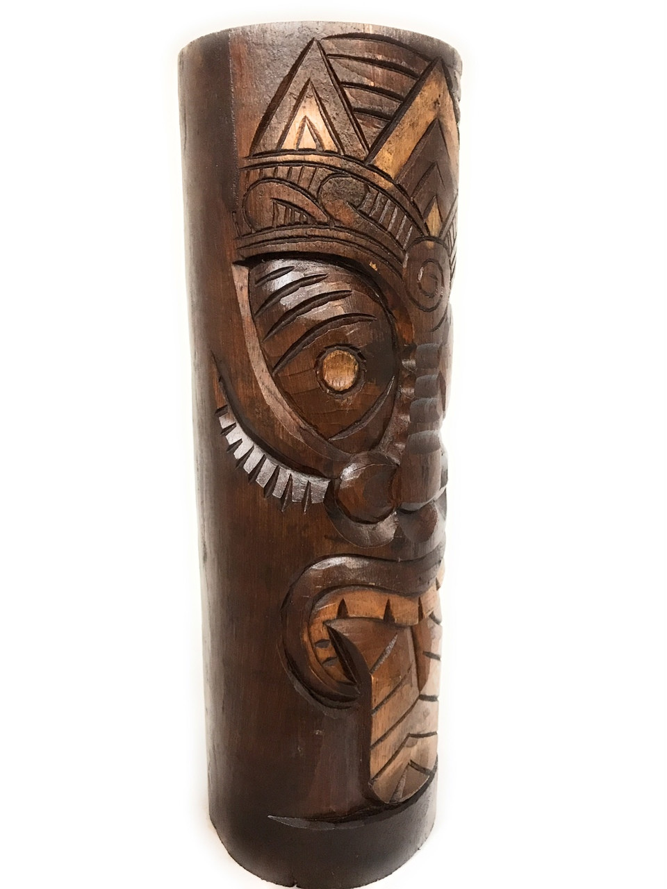 ビンテージ、アジアン、トーテム、デコール Maori Tiki Totem 20 in Antique Finish - Hand Carved | #dpt538150
