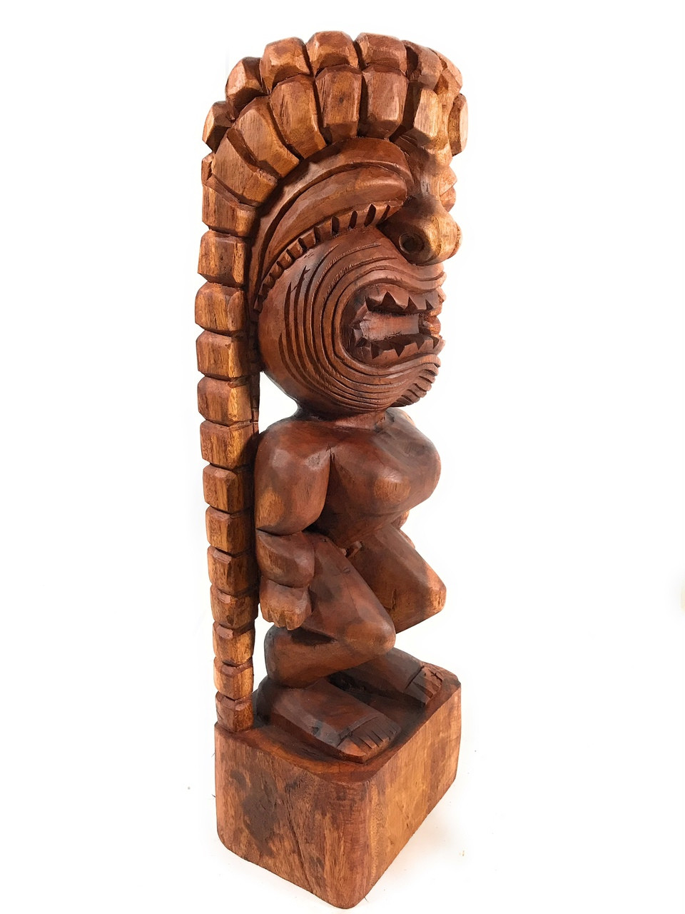 Hawaiian God Kanaloa Alii of Hawaii Carved Tiki Statue