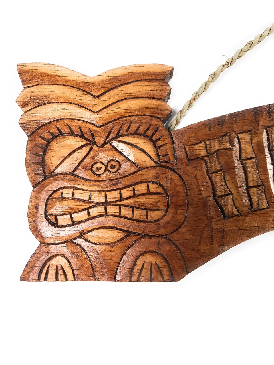 Tiki Sign w/ Hand Carved Tikis 20