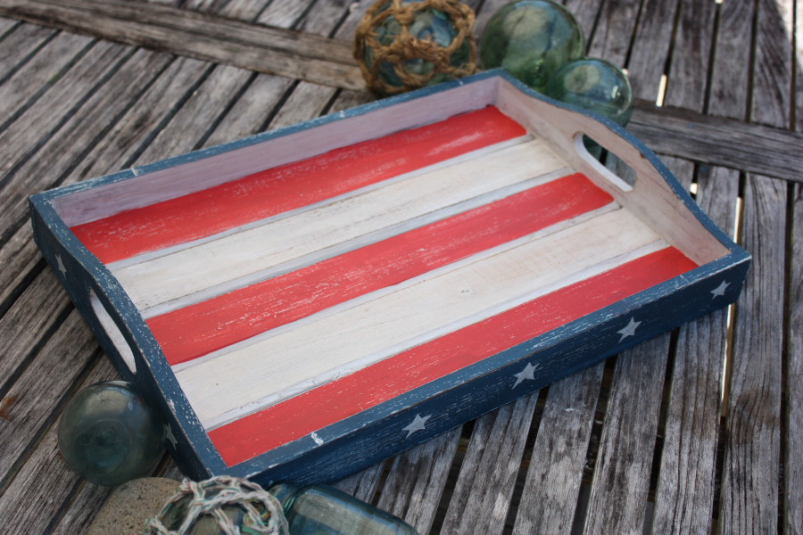 Americana Wooden Tray 18 X 13 Texas Beach House Decor Ort17093a Tikimaster Com