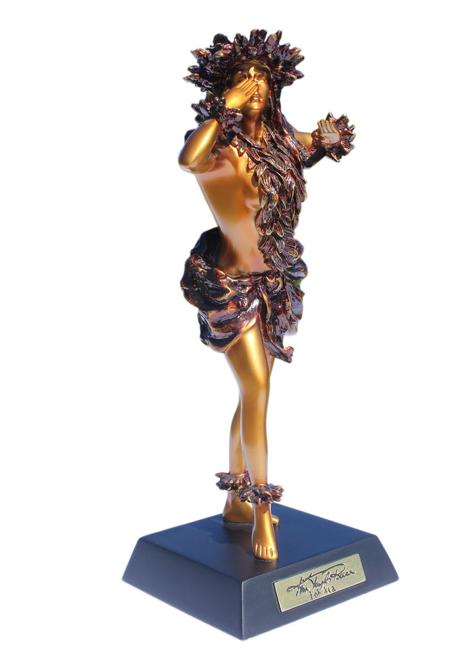 希少★キム テイラー リース スタチュー pohakea - STATUE 銅像 Pohakea Hula Dancer Over The Rainbow - Kim Taylor Reece Statue