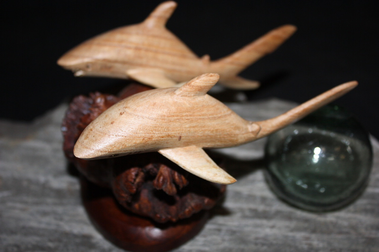 Swimming Sharks w/ Driftwood Base 8