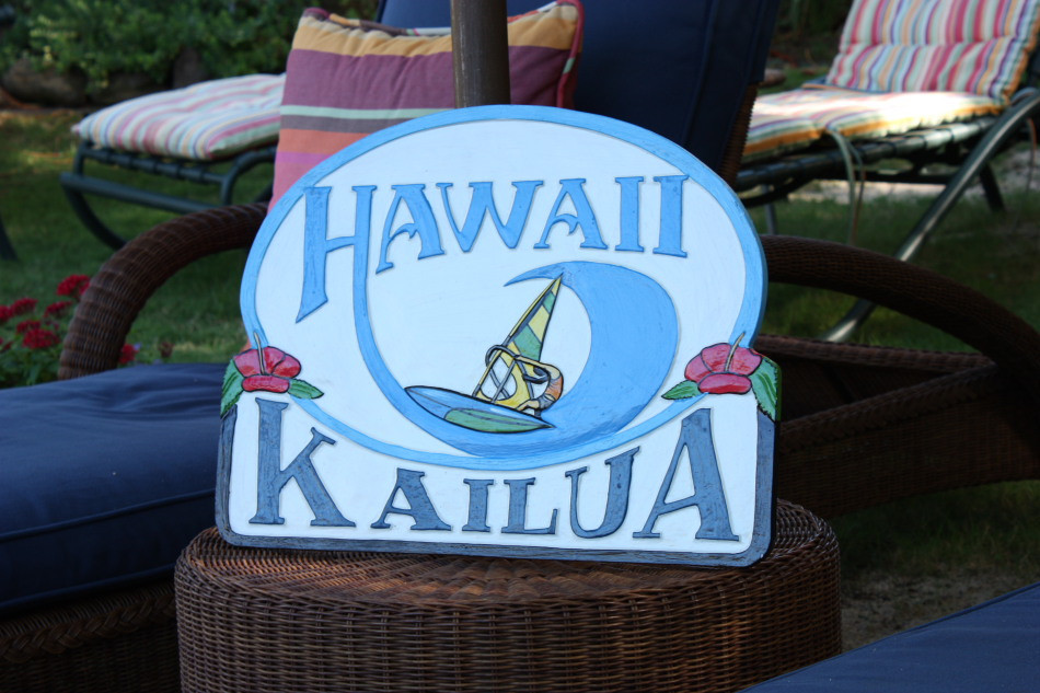 Kailua, Hawaii Windsurfing Sign 24