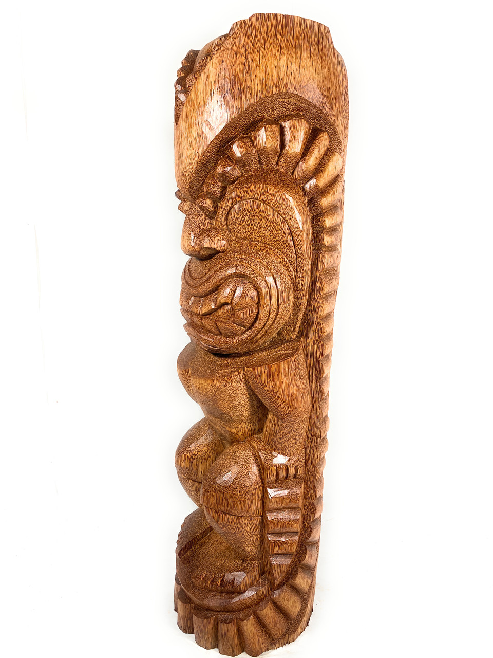 Kuka Ilimoku Outdoor Tiki Totem 60 inch Royal Palm Natural Finish 