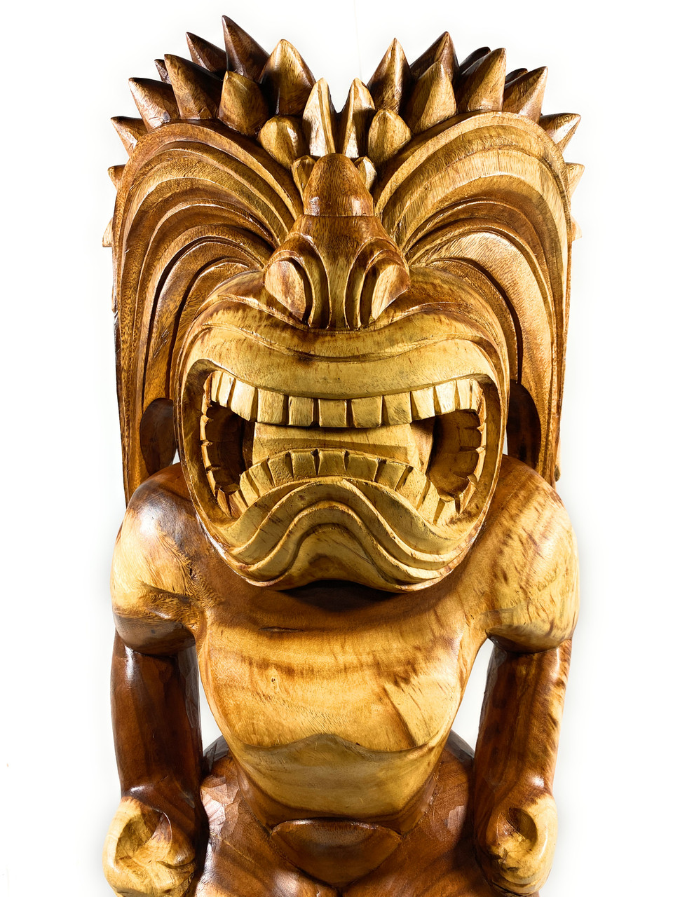 Premium Traditional Ku Tiki 40 inch - Warrior Hawaii Museum