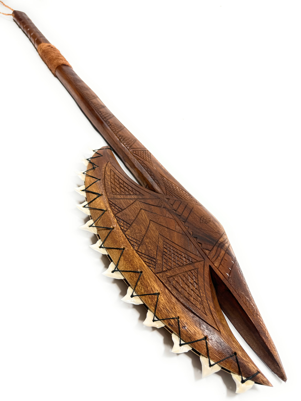 Ultimate Fijian Club 40 inch with 13 Tiger Teeth Polynesian