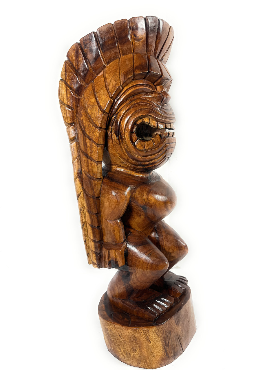 Premium Traditional Kanaloa Tiki 31 inch - Hawaii Museum Replica