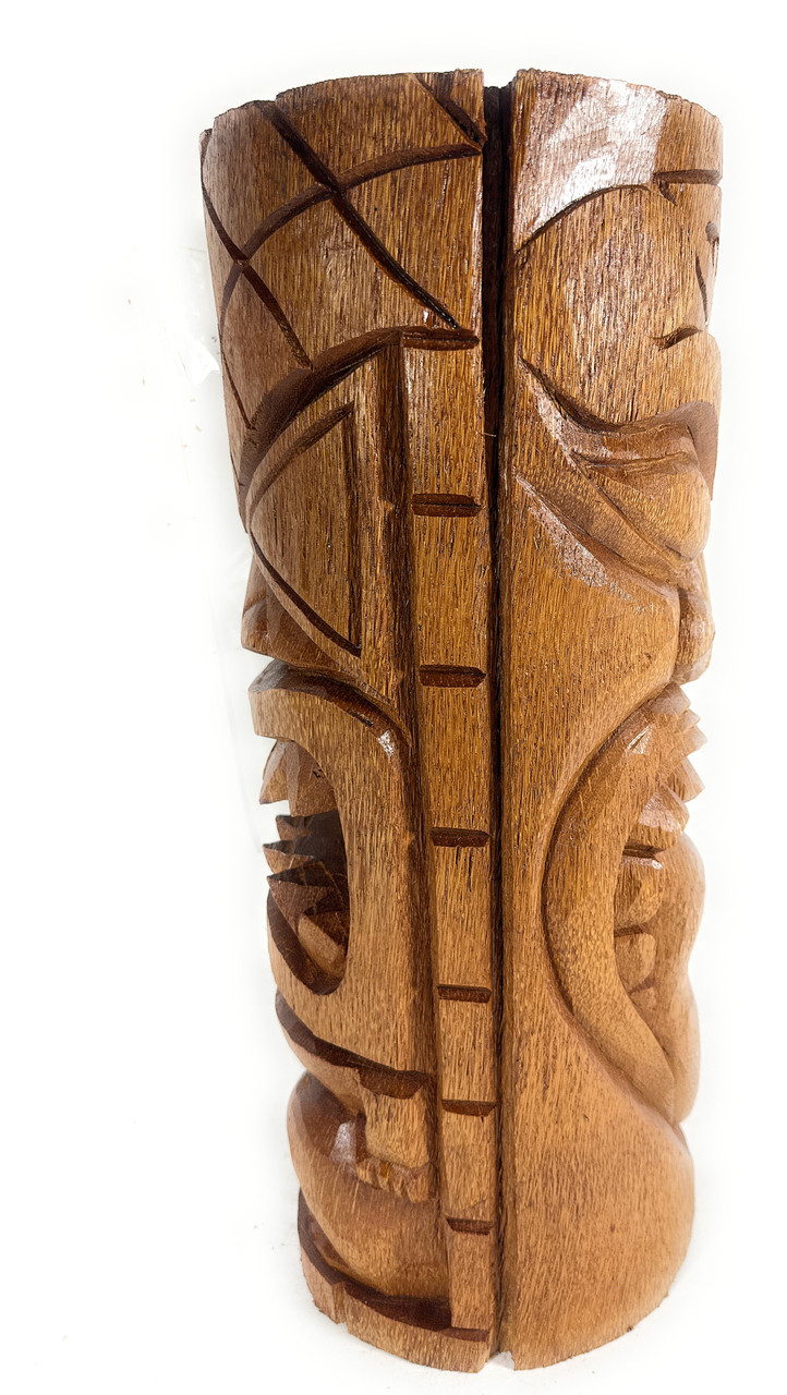 360 Degrees Carving Tiki Statue 20 inch Totem Pole