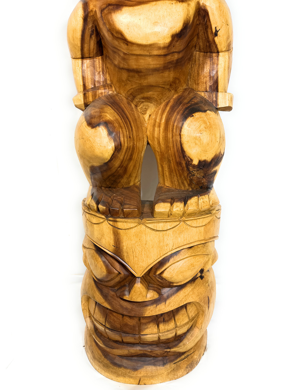 Premium Stacked Tiki Kuka Ilimoku 63 inch - Warrior Tiki God
