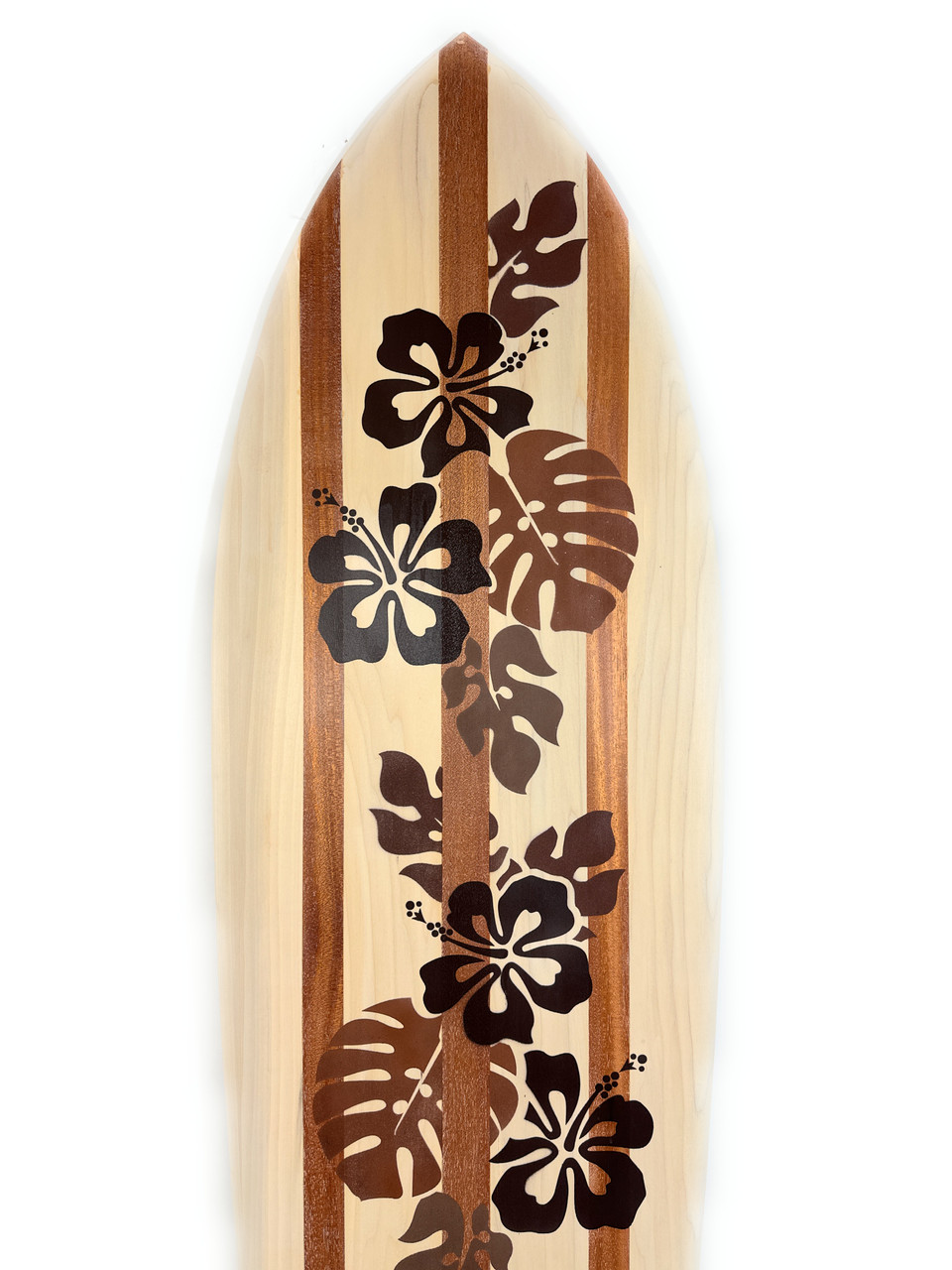 Fish Tail Alaia Koa and Maple Shortboard 60 in X 16 in w/ Custom