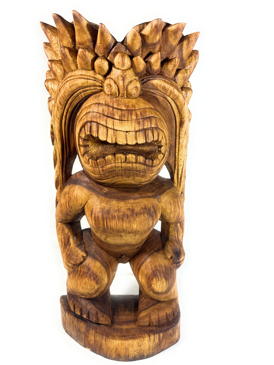 Hawaiian 工芸品 Premium Traditional Ku Tiki 24 inch - Hawaii Museum Replica