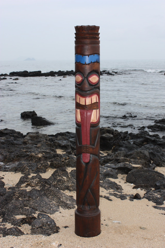 Big Kahuna Chief Tiki Totem 63 in - Tiki Decor | #dpt5369160