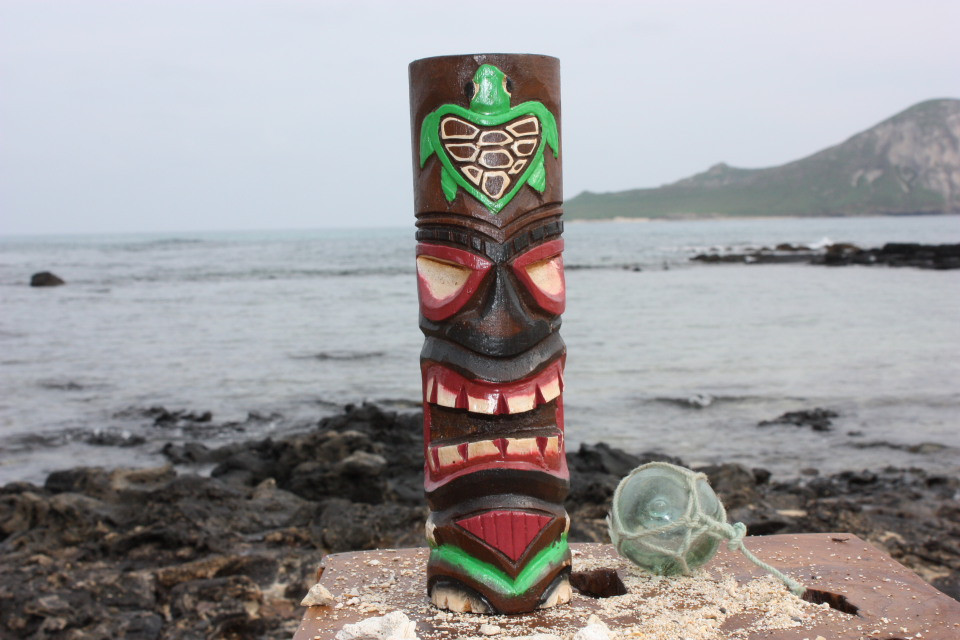 ハワイアン額 Tiki Totem 10