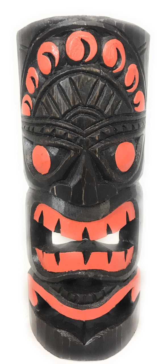 Orange Sunset Tiki Mask 12