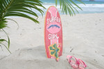 Surfer Girl Surf Sign 20" w/ Fin - Surfing Decor Accents | #bds1208350