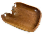 Rustic Wooden Bowl 11 in X 10 in X 2 in Teak Root | #HWA127