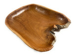 Rustic Wooden Bowl 11 in X 10 in X 2 in Teak Root | #HWA127