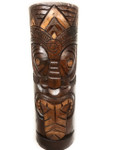 Maori Tiki Totem 20" Antique Finish - Hand Carved | #dpt538150