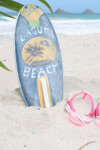 Laguna Beach Surf Sign 14" w/ Fin - Surfing Decor Accents | #bds1208435