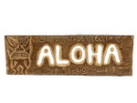 Aloha Sign 24" w/ Petroglyph Tribal Designs - Tiki Bar Decor | #dpt506760