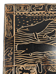 Whale Scene Hand Carved Storyboard 16 inch X 16 inch - Hawaii Art | #dpt517640