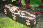 Skeleton Treasure Chest Box 12" - Skull Decor | #kng21039