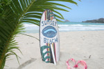 Sunset Beach Surf Sign 20" w/ Fin - Surfing Decor Accents | #bds1208550