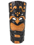 Laughing Tiki Mask 12" - Hand Carved Smiley Tiki | #bag1504830