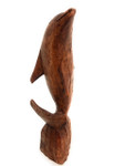 Carved Dolphin 6" Stained - Hand Carved | #dag0115