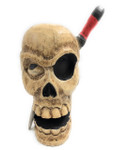 Skull Head w/ Knife 16" - Pop Art Skull Decor | #kng21049