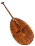 Tiger Curls Hawaiian Koa Paddle 50 inch T-Handle - Made In Hawaii | #koa4252