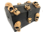 Large Treasure Chest w/ Skulls 18" X 12" - Crossbones Decor | #kng21074