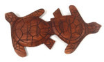 Carved Turtles Wall Plaque 12" X 6" - Hawaiian Decor | #ksa9037