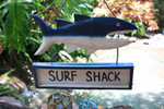 Surf Shack Shark Attack Sign 15" - Tiki Bar Decor | #ksa9039
