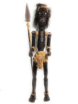 Male Primitive Warrior Chief w/ Spear 60" - Tribal Art | #lge24001150