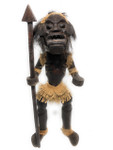 Male Primitive Warrior Chief w/ Spear 28" - Tribal Art | #lge2400170