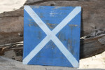 M Nautical Alphabet Wooden Plaque 7" X 7" - Coastal Decor | #skn16017m