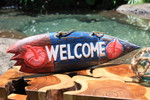 Welcome Shark Bite Surf Sign 20" - Beach Decor Accents | #sbd2502750