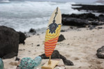 Surfboard w/ Stand Turtle Honu Design 16" - Trophy | #lea04i40